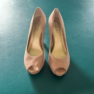 LIU.JO Pink heels with Gems. Worn once